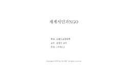 세계시민과 NGO