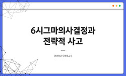 6시그마의사결정과 전략적 사고
