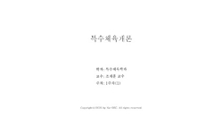 특수체육개론